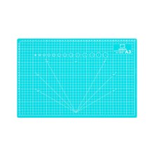 Коврик для резки А3 защитный, трехслойный, бирюзовый, Малевичъ