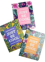 Записная книжка А6 24л кл. "Just be cool" сшивка, ассорти, Languo
