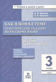 Как я понял тему. 3 кл. Тем. зад. по русскому языку.Правила.Примеры.Упражнения.(ФГОС).