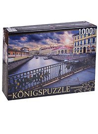 Пазл Königspuzzle 1000 эл. 68,5*48,5см. Россия Санкт-Петербург река Мойка ГИК1000-6526