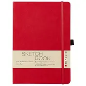 Скетчбук А5 "Euro business", 64 листа, красный