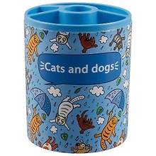 Стакан для пишущих принадлежностей «Cats and dogs», пластик