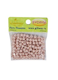 Бусины Мерцание розовые (0010080) (180шт) (6мм) (20г/уп)