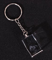 Сувенир, Брелок-стеклянный куб Знаки зодиака 2*3см Рак НУ-8506
