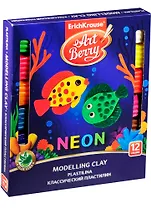 Пластилин неоновый "Art Berry" с Алоэ Вера, 12 цв.