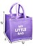 Сумка джутовая My little bag (лавандовая) (20х20х15) (ДЖ2019-12) - 1
