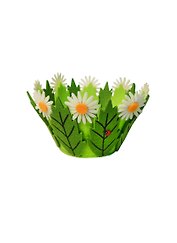 Корзина войлочная Ромашки по кругу (002543)