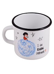 Кружка I like reading (400 мл) (эмаль)