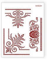 Трафарет пластиковый многоразовый Мозаика (20х25) (Л-034)