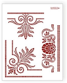Трафарет пластиковый многоразовый Мозаика (20х25) (Л-034)
