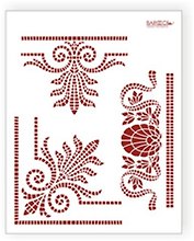 Трафарет пластиковый многоразовый Мозаика (20х25) (Л-034)