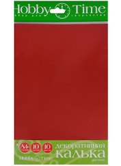 Набор декоративная калька Цветная A4 (11-410-284) (10л/10цв.) (195х288) (Hobby Time) (упаковка)