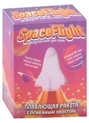 Бомбочка для ванны с радугой Ракета Space Flight (130 г)