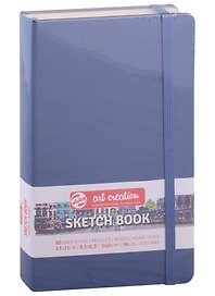 Блокнот для зарисовок 13*21см 80л "Art Creation" 140г/м2, 7БЦ, Синий морской, Fabriano 