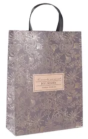 Пакет А3 32*42*11,5 "Цветы на черном" жен., бум.мат.ламинат