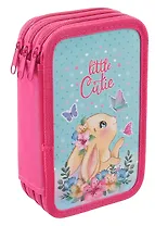 Пенал 3 отделения "Pretty bunny" 19*11 см