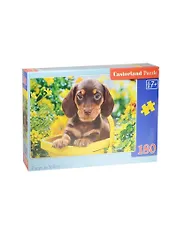 Пазл Castorland Щенок в корзине 180эл., 32*23см