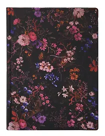 Книга для записей "Flowers" А5, 82 листа, нелинованная, твердая обложка, 180г/м2
