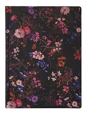 Книга для записей "Flowers" А5, 82 листа, нелинованная, твердая обложка, 180г/м2