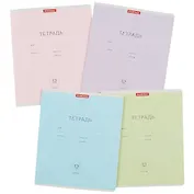 Тетрадь в клетку Erich Krause, "Классика", 12 листов, в ассортименте