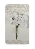 Маргаритки белые (SCB281401) (1 букетик) (в букете 8шт.) (упаковка)