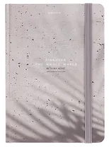 Книга для записей А5 96л кл. "Тени" тв.обложка, резинка