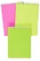 Блокнот А6 80л кл. "LINE NEON" пласт.обл, спираль, ассорти - 0