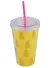 Стакан пластиковый с трубочкой Золотые ананасы (500 мл) (12-06646-902) - 2