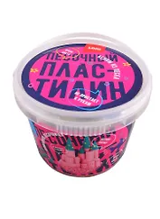 Пластилин песочный LORI Красный 500 гр., формочки