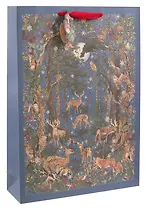 Пакет А3 46*33*10 "Новогодний лес" НГ, бум.мат.ламинат