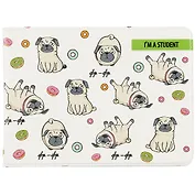 Обложка для студенческого Мопсы фр-фр (СБ2019-047)