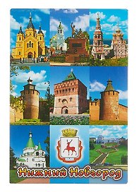 Магнит плоский Нижний Новгород №1-Коллаж-9 (металл) (02-76-K9-1)
