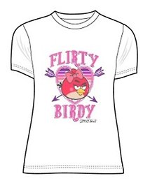 Angry Birds Футболка женская FLIRTY (S, Белый) (TSW32-WHT)