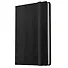 Записная книжка А7 80л лин. "Joy Book. Черный агат" иск.кожа, тонир.блок, скругл.углы, ляссе, резинка, карман на задн.форзаце - 1