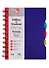 Записная книжка А6 120л кл. "Фиолетовая" пласт.обл., вырубка, 3цв.пласт.разделителя, инд.уп. - 0
