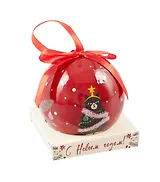 Елочный шар НГ Кот с гирляндой (пластик) (7,5см) (ПВХ Бокс) (12-TianJian-XL-02)