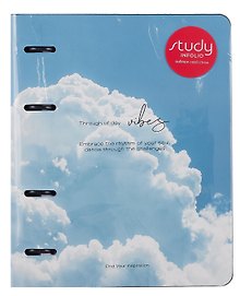 Тетрадь на кольцах «Sky. Облако» 120 листов в клетку, А5, сменный блок - Infolio