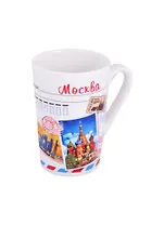 Кружка Москва Марки 350мл фарфор матовая цветн.рисунок (065-4-19ST-CL) - 0