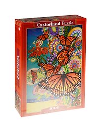 Пазл «Бабочки-монархи» 1000 элементов, Castorland