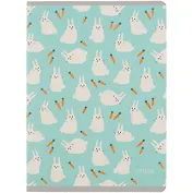 Тетрадь в клетку Unnika, "Cute & Funny. Кролик с морковкой", А4, 60 листов