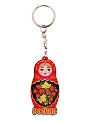 ГС Брелок Россия Матрешка вид 2 (дерево)