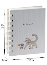 Записная книжка А6 90л лин. "Little girl", спираль, ассорти