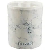 Стакан для пишущих принадлежностей "Серый мрамор" пластик