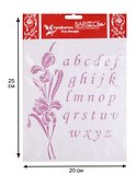 Трафарет многоразовый «Алфавит латинский», 20х25 см, пластик, Barocci - 2