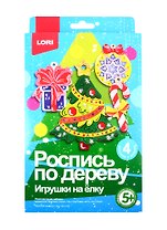 Роспись по дереву Игрушки на ёлку, Весёлый праздник, LORI