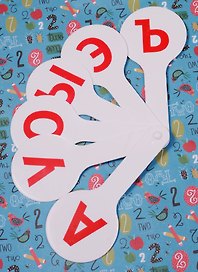 Веер-касса гласных букв, Топ-Спин
