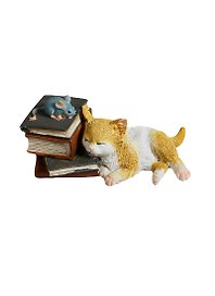 Фигурка Кошка с книгами (4см) (450-544)