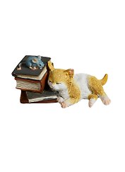 Фигурка Кошка с книгами (4см) (450-544)