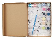 Картина-раскраска по номерам Mini «Морская яхта на закате», 20 х 14 см, Артвентура - 1