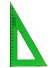 Угольник 18 см 45*90*45, в ассортименте - 2